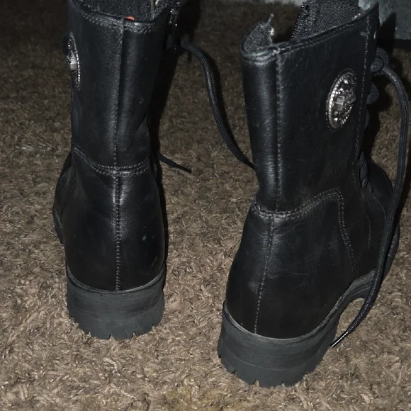 Harley-Davidson Black Combat Boots - Picture 3 of 5